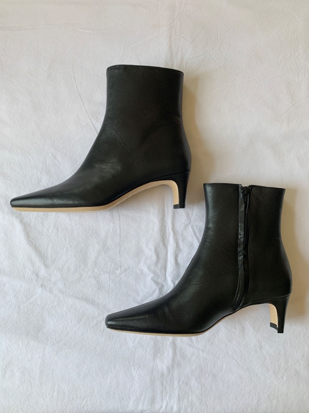 Staud Wally Leather Ankle Boots Black 37 - Picture 6 of 16